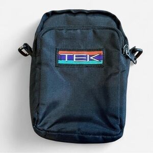 Vintage 90's TEK Black Nylon Mini Bag Pouch belt loop bag